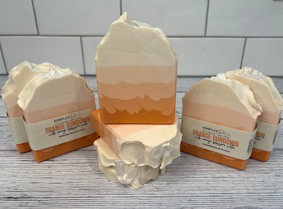 Orange Sundown with Orange Blossom Water Soap Bar