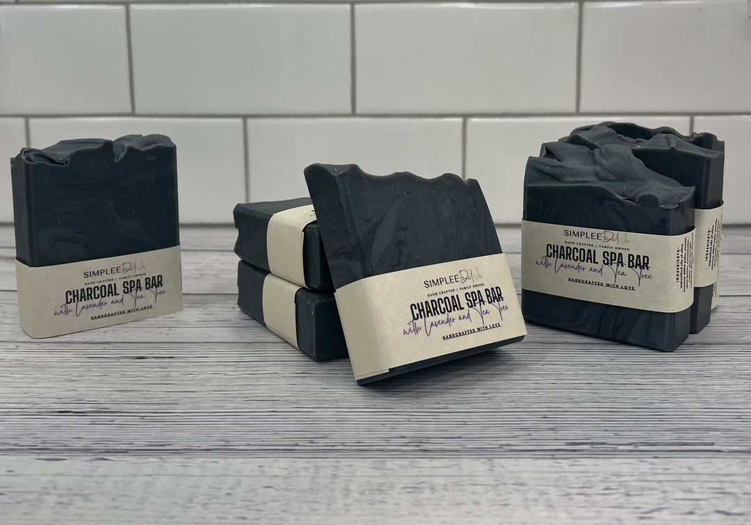 Charcoal Spa Bar with Lavender and Tea Tree Soap Bar