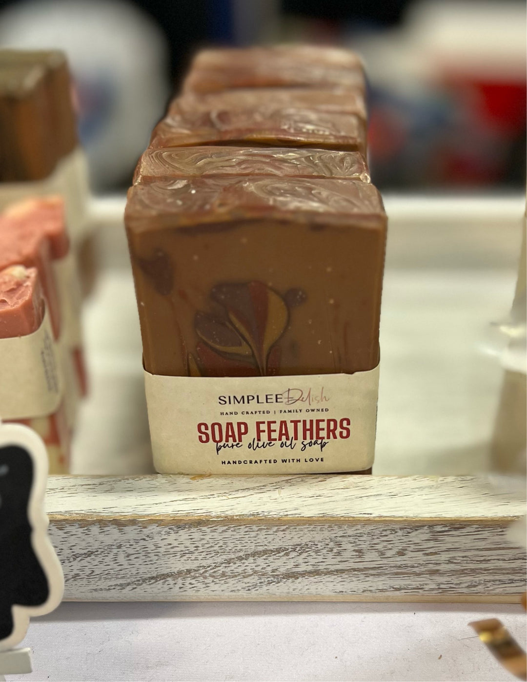 Soap Feathers - Pure Olive Oil Soap Bar - Simplee Delish