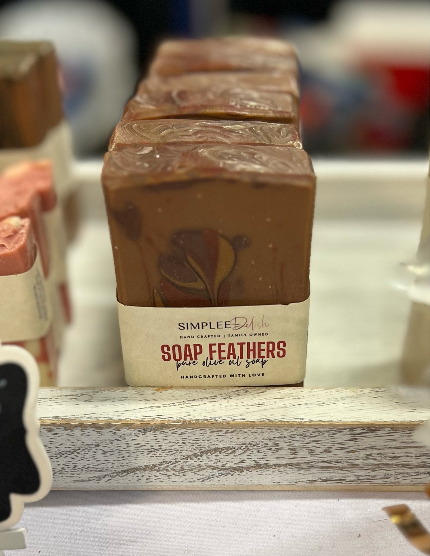 Soap Feathers - Pure Olive Oil Soap Bar - Simplee Delish
