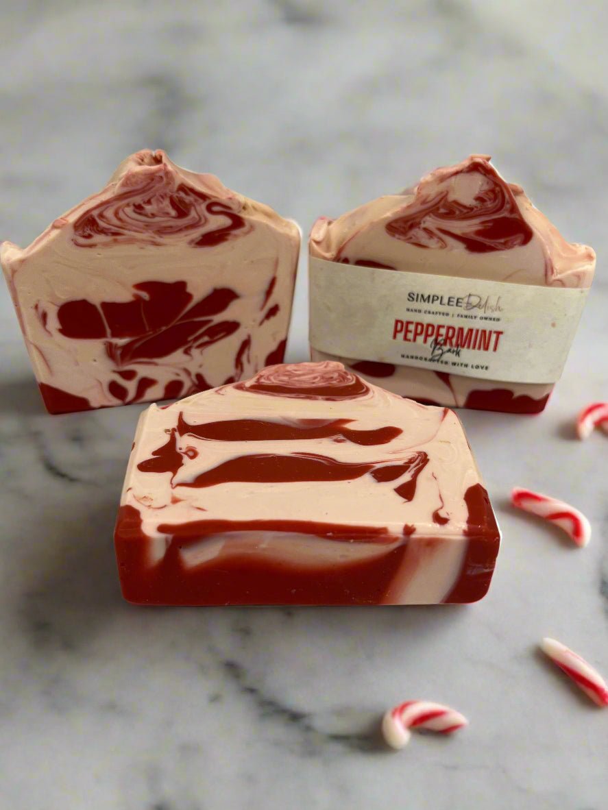 Peppermint Bark Soap Bar - Simplee Delish